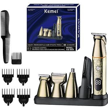 Kemei 5859 - Trimmer dəsti 5in1 / IPX6 / 7000RPM /Qızılı / TYPC lalafo.az -da Kemei 5859 - Trimmer dəsti 5in1 / IPX6 / 7000RPM /Qızılı / TYPC