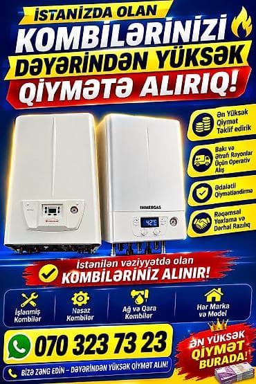 Бытовая техника: Kombi alişi Kombi satişi radiotor alişi radiyatir alişi HƏR NÖV — 2