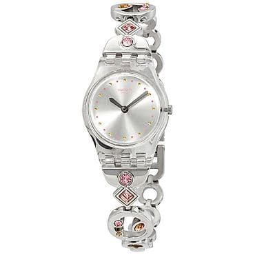 İşlənmiş, Qol saatı, Swatch, rəng - Gümüşü