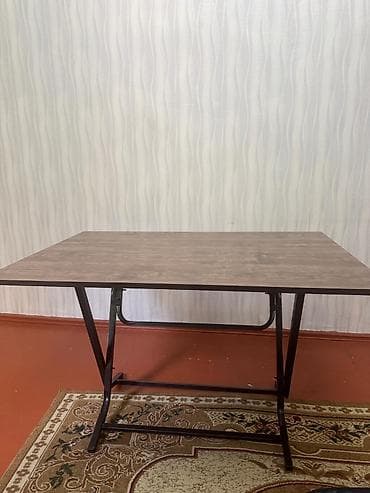 Balkon masası, İşlənmiş, Qatlanan, Laminat, Dördbucaq masa — 1