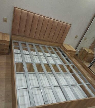 ucuz krafat: Yeni, İkinəfərlik çarpayı, Bazalı, Matras ilə, Siyirməsiz — 9