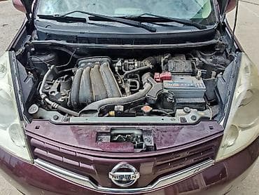 xrom diski: Nissan Note – bənövşəyi/marun rəngli kompakt hetçbek Xüsusiyyətlər: - — 5