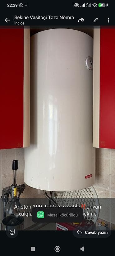 Ariston 100 ltr 90 azn satilir‼️unvan xalqlar dostlugu kod6565 sekine