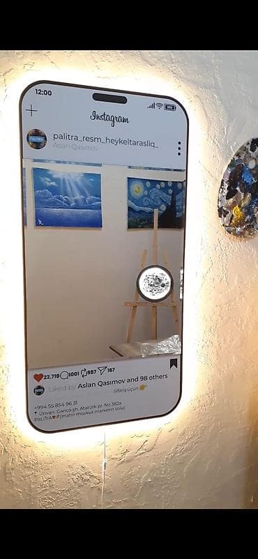 Moyka avadanlığı: 😎Azerbaycanda ilk! Yeni maraqlı hekayə dekor aynası. 📸 Bir güzgü ilə — 3