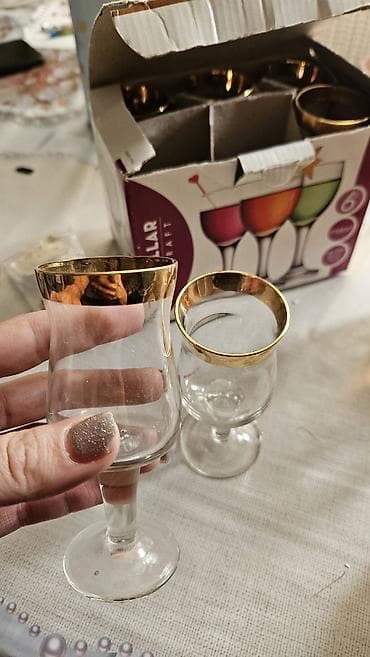 6 ədəd qədimi xrustal rumka — 2