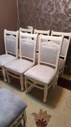 ucuz stul: Qonaq otağı üçün, İşlənmiş, Qatlanmayan, rəng - Ağ Stul — 1