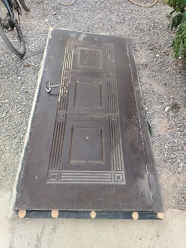 qapi: Metall qapı, tamamlı dəst - Material: polad/metal karkas, üzəri dekor — 1