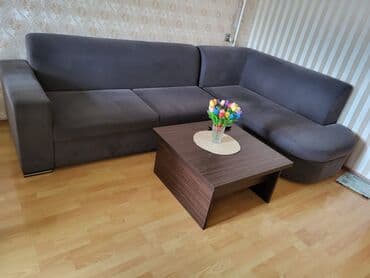 купить диван бу недорого: Угловой диван, Б/у, Раскладной, С подъемным механизмом, Ткань, Нет доставки — 2