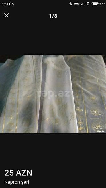 pilot 65 eau de parfum: Kapron şərf - Material: yüngül və şəffaf kapron - Rəng: süd ağ əsas — 4