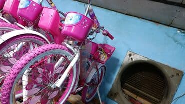 qızlar üçün hədiyyələr: Yeni İki təkərli Uşaq velosipedi 12", sürətlərin sayı: 1, Ünvandan götürmə — 11