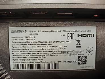 Мониторы: Монитор Samsung 23.5" C24RG50FQI [Curved, 144 Hz, 1920x1080 (16:9) — 2
