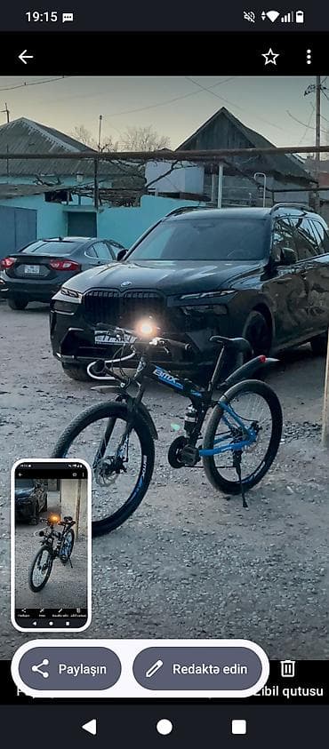 bisklet: BMX marka velosipedi - Gödək çərçivə: ön və arxa amortizasiya - 26" — 1