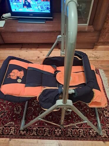 uşaq yelənçəyi: İşlənmiş, Oturacaq-yelləncək, Zontiksiz, Metal — 2