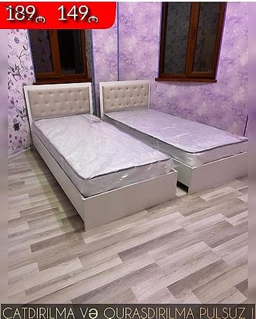 qatlanan carpayilar: Yeni, Təknəfərlik çarpayı, Bazalı, Matras ilə, Siyirməsiz, Azərbaycan — 5