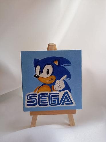 mini pec: Mini kətan tablo – SEGA/Sonic The Hedgehog mövzulu - Rəsm: SEGA — 5