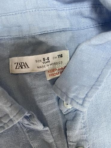 masal kids: ZARA uşaq dəsti – köynək və şalvar - Brend: ZARA - Yaş/qabarit: 5–6 — 2