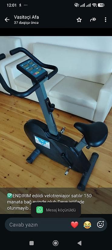 ✅ENDIRIM edildi velotreniajor satılır 150 manata bağ evinde olub Deye