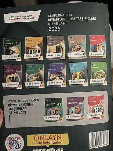 Dim azerbaycan dili test toplusu 2025 az islenilib esas fennlerin — 5