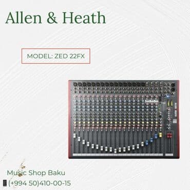 amp: Allen&Heath Mikşer Model: ZED 22 FX 🚚Çatdırılma xidməti — 1