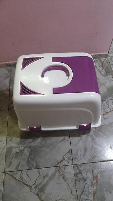 heyvan mal: Qapalı pişik tualeti dəsti - Qapalı, filtrlü pişik tualeti — 5