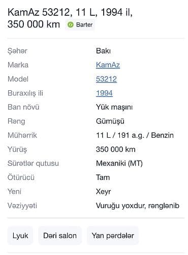 quba teker: KAMAZ su tankeri – 6x4 - Marka/model: KAMAZ sudaşıyan maşın - — 1