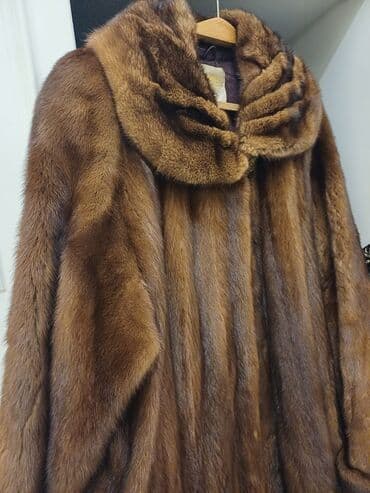 шуба из овчины азербайджанская: Шуба, 4XL, цвет - Коричневый — 2