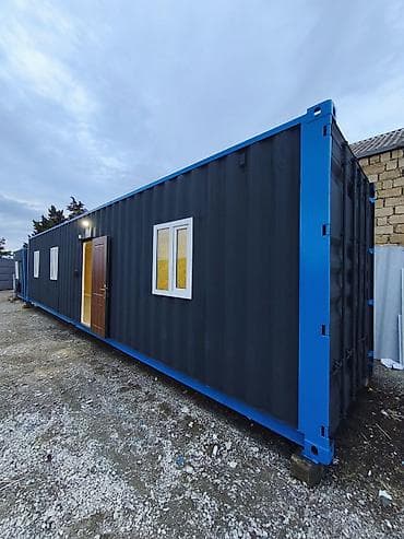 Контейнеры: Modul konteyner/ofis – tam hazır ölçü 12×240 - Korpus: möhkəm metal — 2