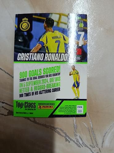Cristiano Ronaldo kolleksiya kartı – Panini Top Class Panini Top — 2