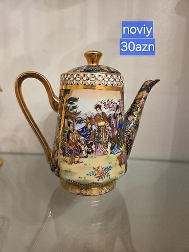 mis caydan: Yapon üslublu dekorativ çaydan - Material: keramika/porsele n - Rəng — 1