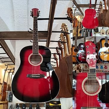 gitara çexolu: Akustik gitara rivertone ld18 üst: şam ağacı qol: gül ağacı çanta — 1