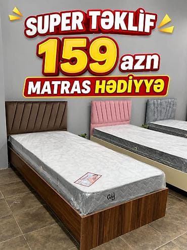 Ev və bağ: Yeni, Təknəfərlik çarpayı, Bazasız, Matras ilə, Siyirməsiz — 1