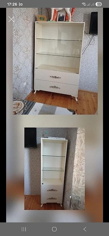 Şüşəli dolab vitrini