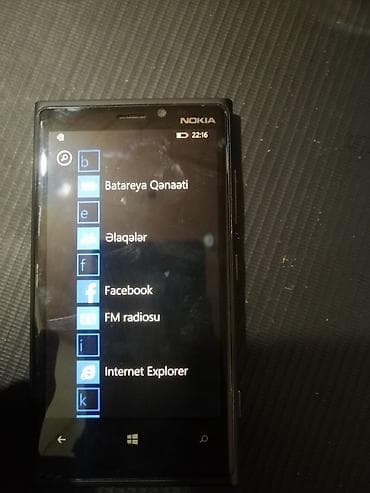 Nokia Lumia 920, 32 GB, rəng - Qara, Sensor — 5