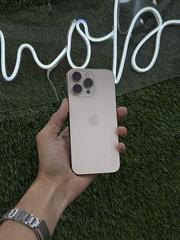 iphone 16 pro max dubay: IPhone 16 Pro Max, 256 GB, Desert Titanium, Zəmanət — 2