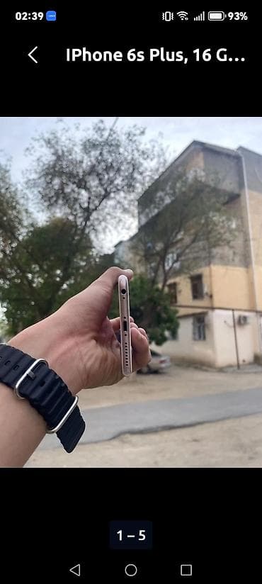 qazla qizdirici pec: IPhone 6s Plus, 16 GB, Rose Gold, Barmaq izi — 3