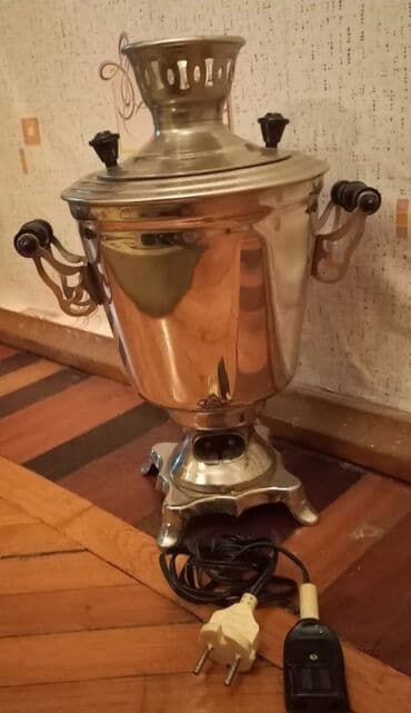 samovar qedimi: Yeni Elektrik Samovar, 4 l, Ünvandan götürmə — 2