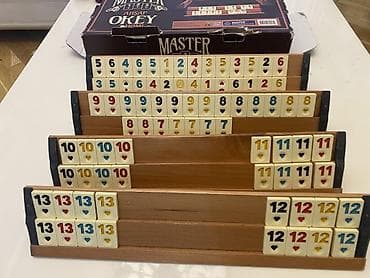 Спортивные игры: Master Ahşap Okey Takımı - Marka: Master Games - Material: tam ağac — 3