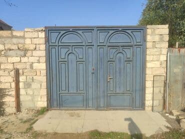 dəmir hasar: Dəmir Həyət darvazası, Mexaniki, rəng - Mavi, Kredit yoxdur — 1