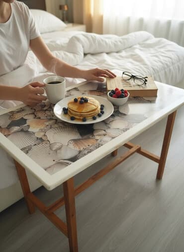 Mətbəx masası, İşlənmiş, Açılmayan, Dördbucaq masa