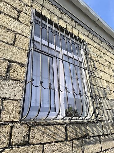 iwlenmiw pencere: Pəncərə üçün metal barmaqlıq - Material: qalın metal profillərdən — 2