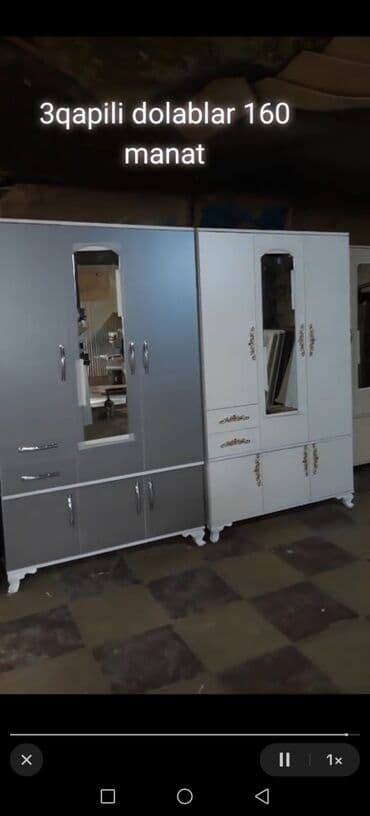 балконный шкаф: Распашной, 3 двери Прямой шкаф, Гардеробный шкаф, Азербайджан — 4