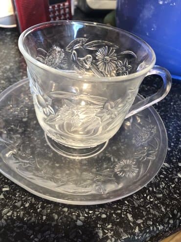 Çay dəsti, rəng - Ağ