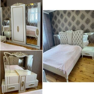 контактная сварка: İkinəfərlik çarpayı, 2 tumba, Komod, Termo, İşlənmiş — 1