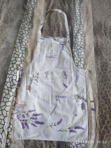 keks qablari instagram: Mətbəx üçün önlük və dəst - Dizayn: Tropik yarpaq naxışlı önlük — 3