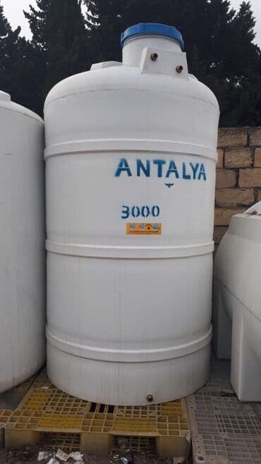 su nasos: Bak, Plastik, 3000 l l, Yeni, Pulsuz çatdırılma — 1