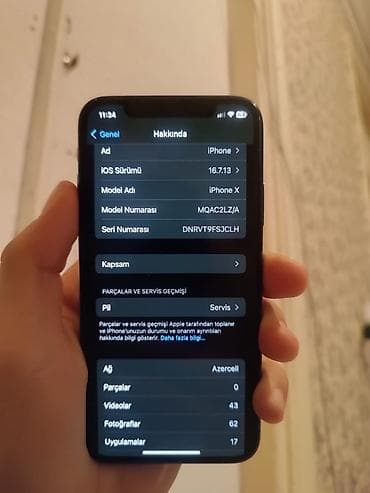 Audi: IPhone X, 64 GB, Qara, Face ID — 7