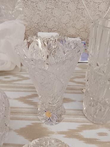 qoz: Kolleksiya kristal məmulatlar dəsti - Material: qalın, şəffaf kəsme — 2