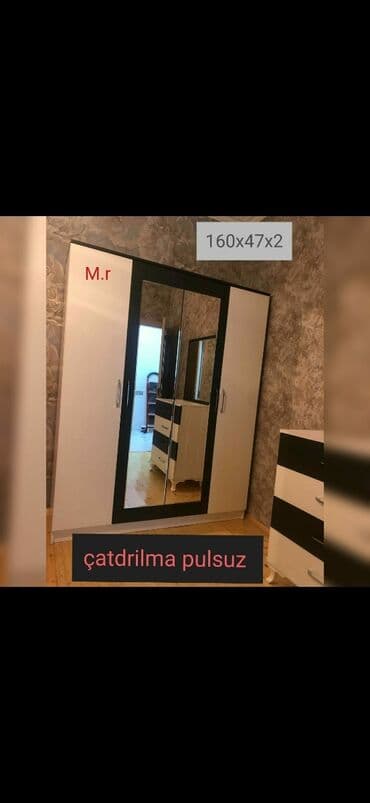 шкаф в зал: 📌 Dolab sifarişlə hazırlanır Rəng seçimi var. Ölçüsü 160/47/2 Matreal — 1