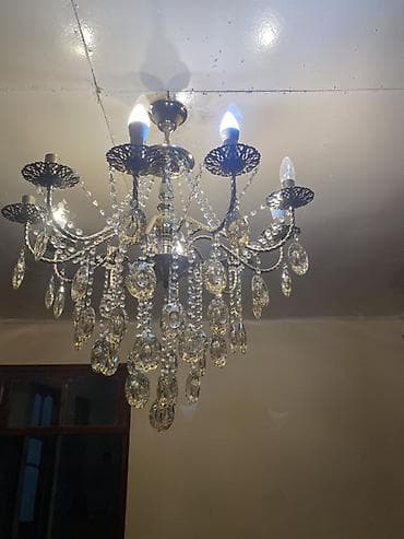 şamdam: Çılçıraq, 10 və daha çox lampa, Metal — 5