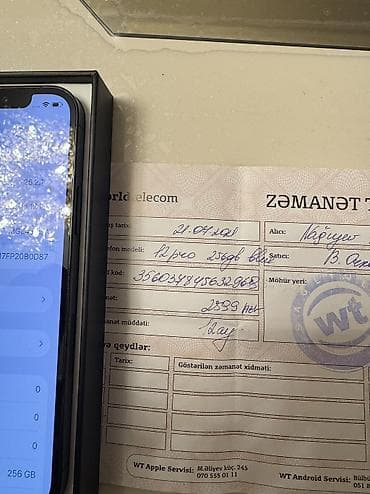 ucuz telafonlar: IPhone 12 Pro, 256 GB, Pacific Blue, Simsiz şarj, Face ID, Sənədlərlə — 7
